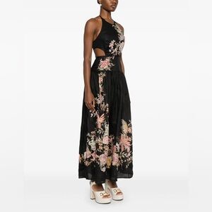 knee length dresses for ladies Backless Halter A-Line Midi Dress | Built-In Shapewear